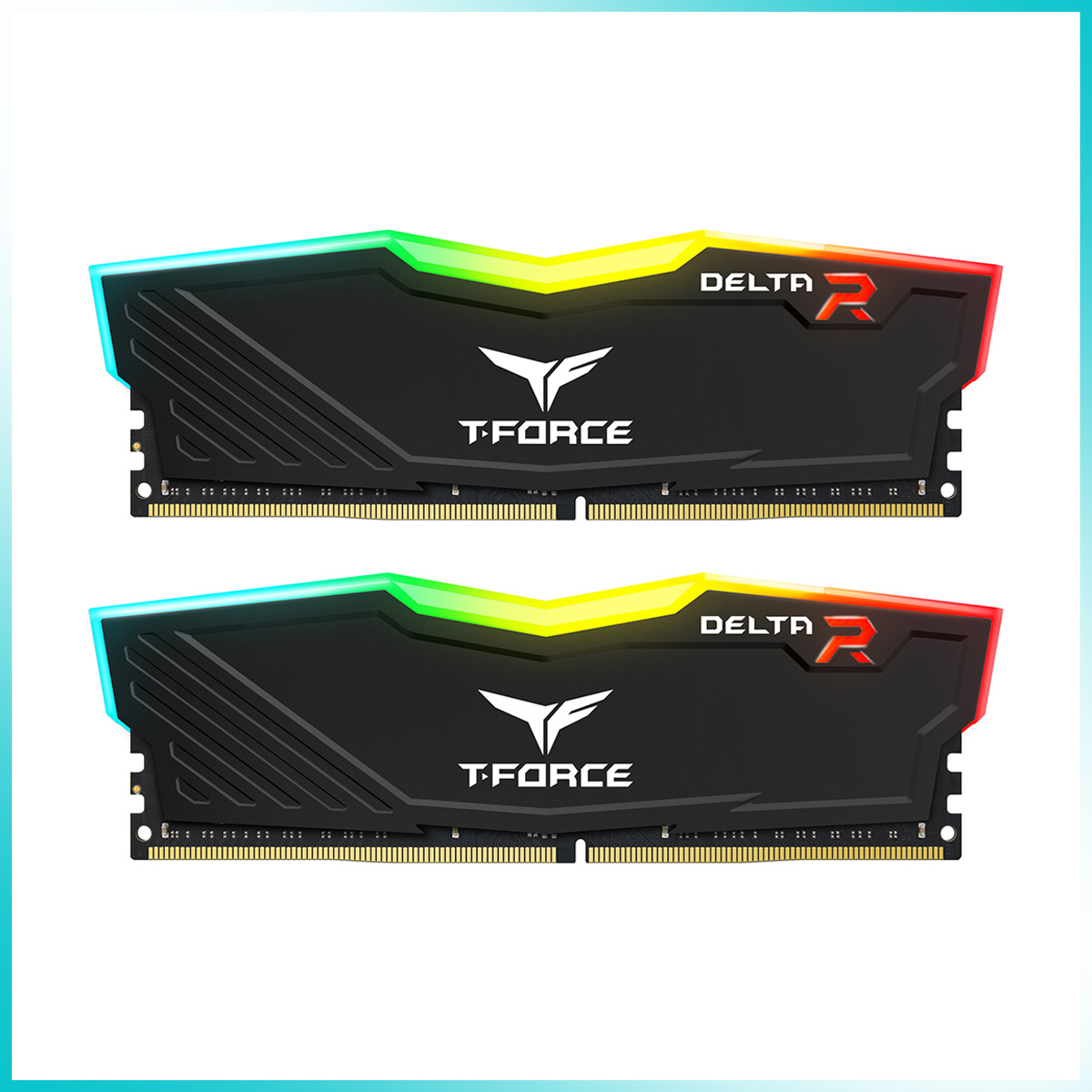 TEAMGROUP T-FORCE DELTA RGB Black 16GB (2x8GB) DDR4 3600MT/s Desktop Gaming Memory