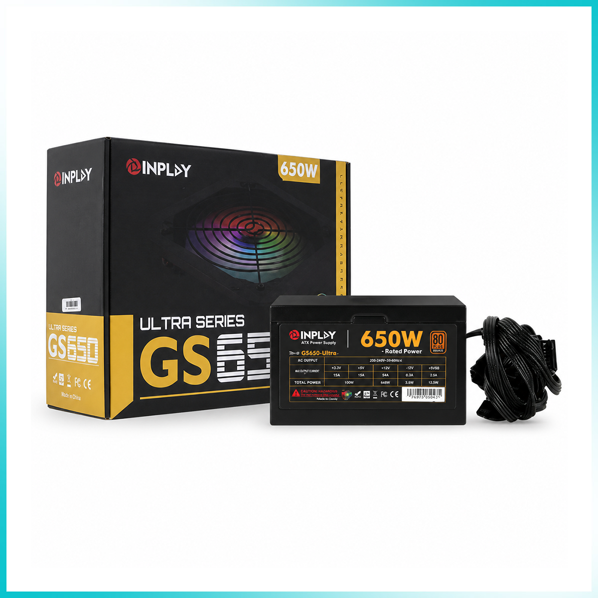 INPLAY GS650 650W RGB 80 PLUS Bronze Power Supply