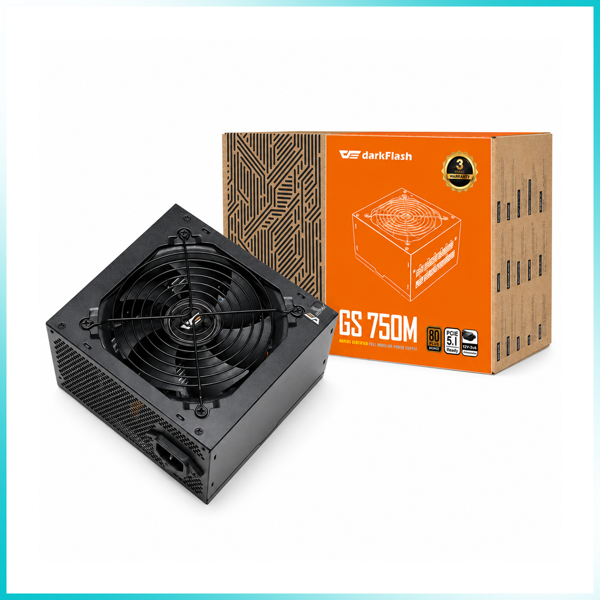 DARKFLASH GS750 750W 80 PLUS Bronze Full Modular Power Supply