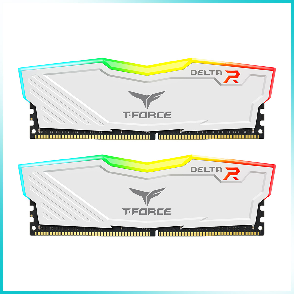 TEAMGROUP T-FORCE DELTA RGB White 16GB (2x8GB) DDR4 3600MT/s Desktop Gaming Memory