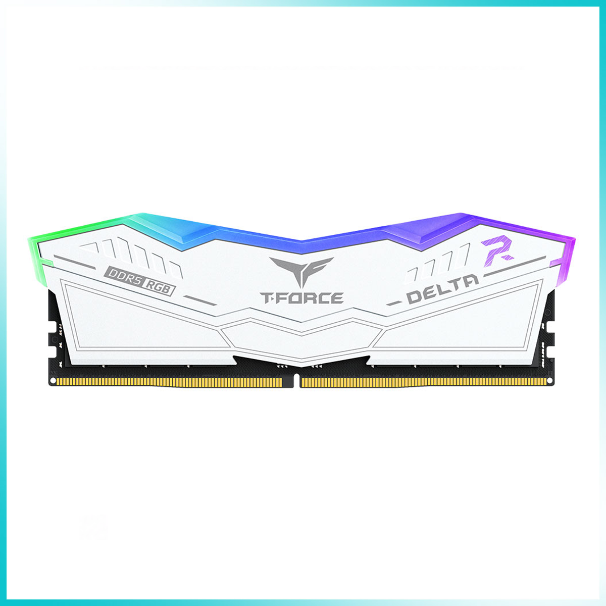 TEAMGROUP T-FORCE DELTA RGB White 16GB DDR5 6000MT/s Desktop Gaming Memory
