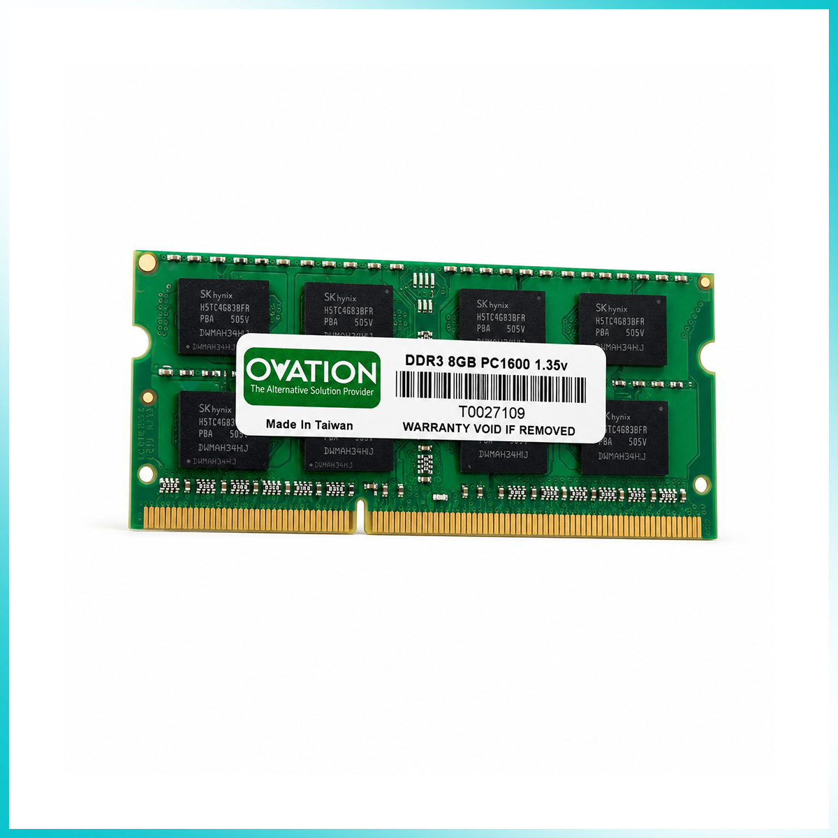 OVATION Tornado 8GB DDR3 1600MT/s SODIMM Laptop Memory