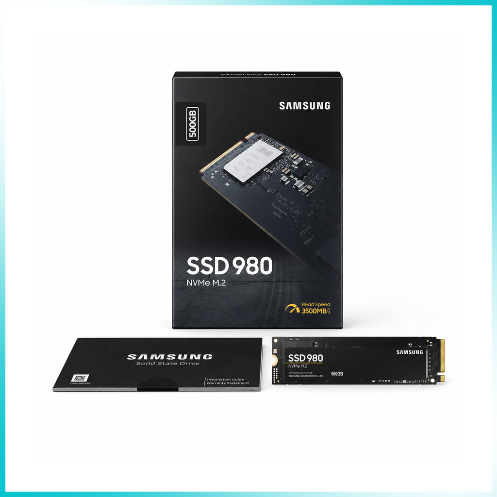 Samsung 980 500GB PCIe Gen 3.0 x4 NVMe M.2 Solid State Drive (SSD)
