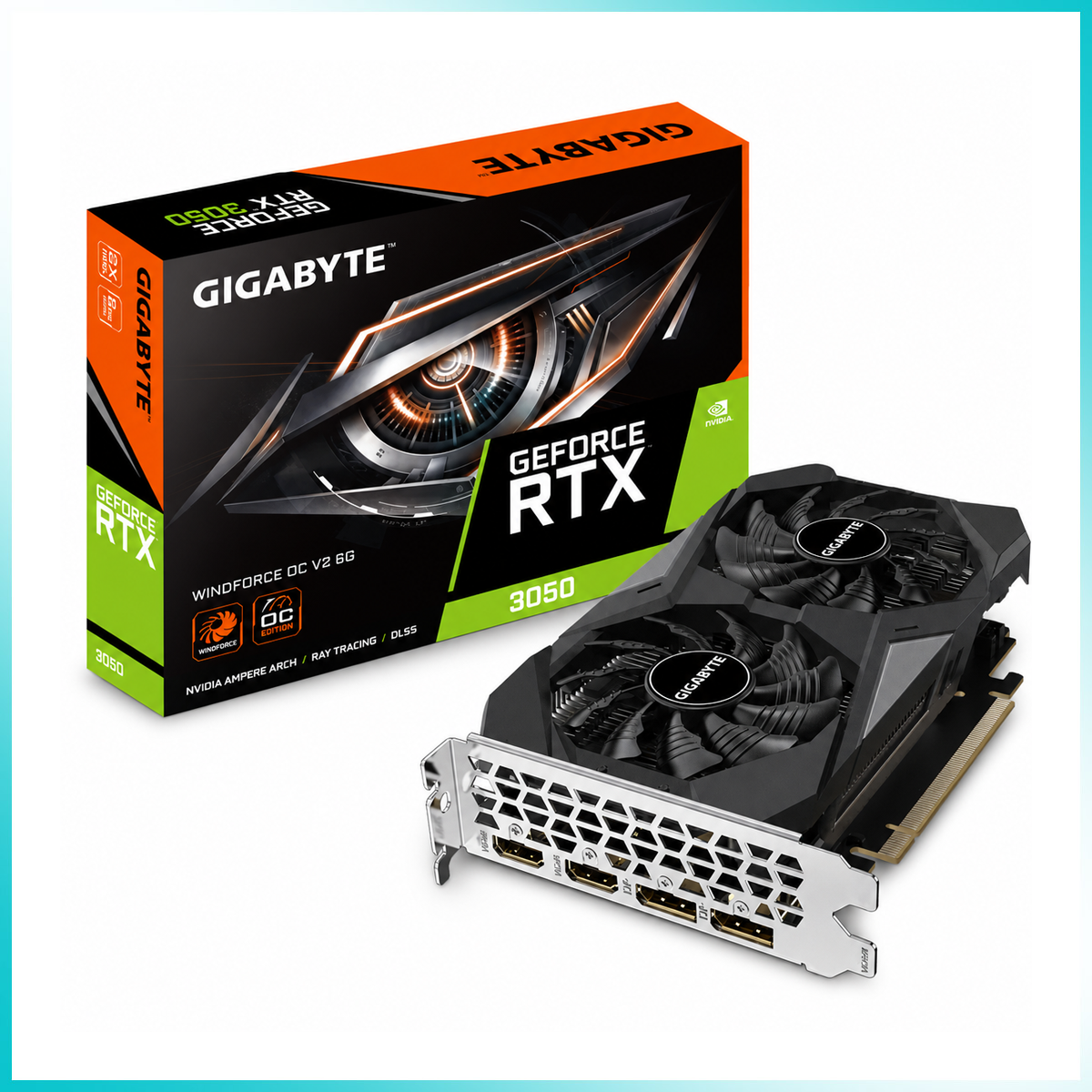 GIGABYTE GeForce RTX 3050 WINDFORCE OC V2 6GB GDDR6 Graphics Card