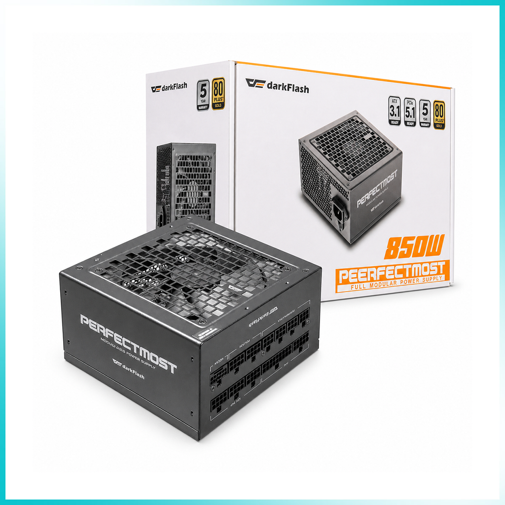 DARKFLASH PMT850 850W 80 PLUS Gold Full Modular Power Supply