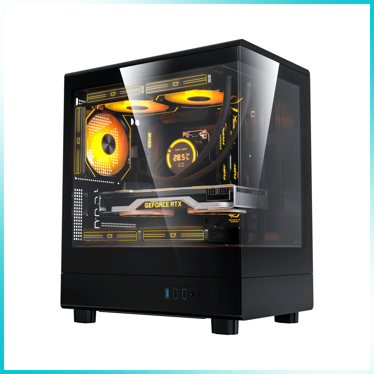 DARKFLASH DB330M Black Micro-ATX PC Case