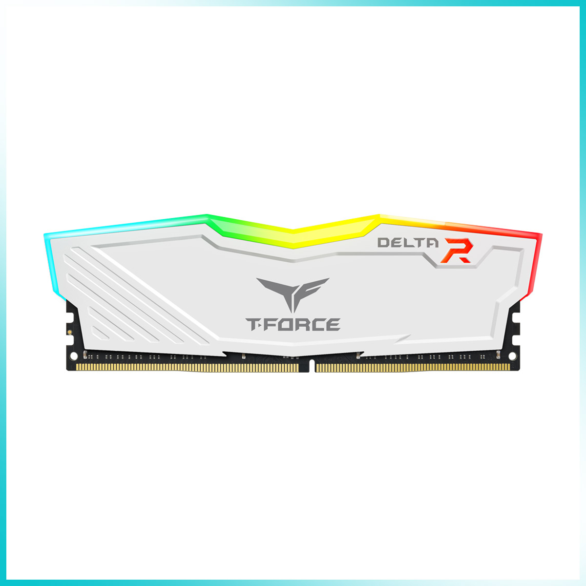 TEAMGROUP T-FORCE DELTA RGB White 8GB DDR4 3200MT/s DIMM Desktop Memory