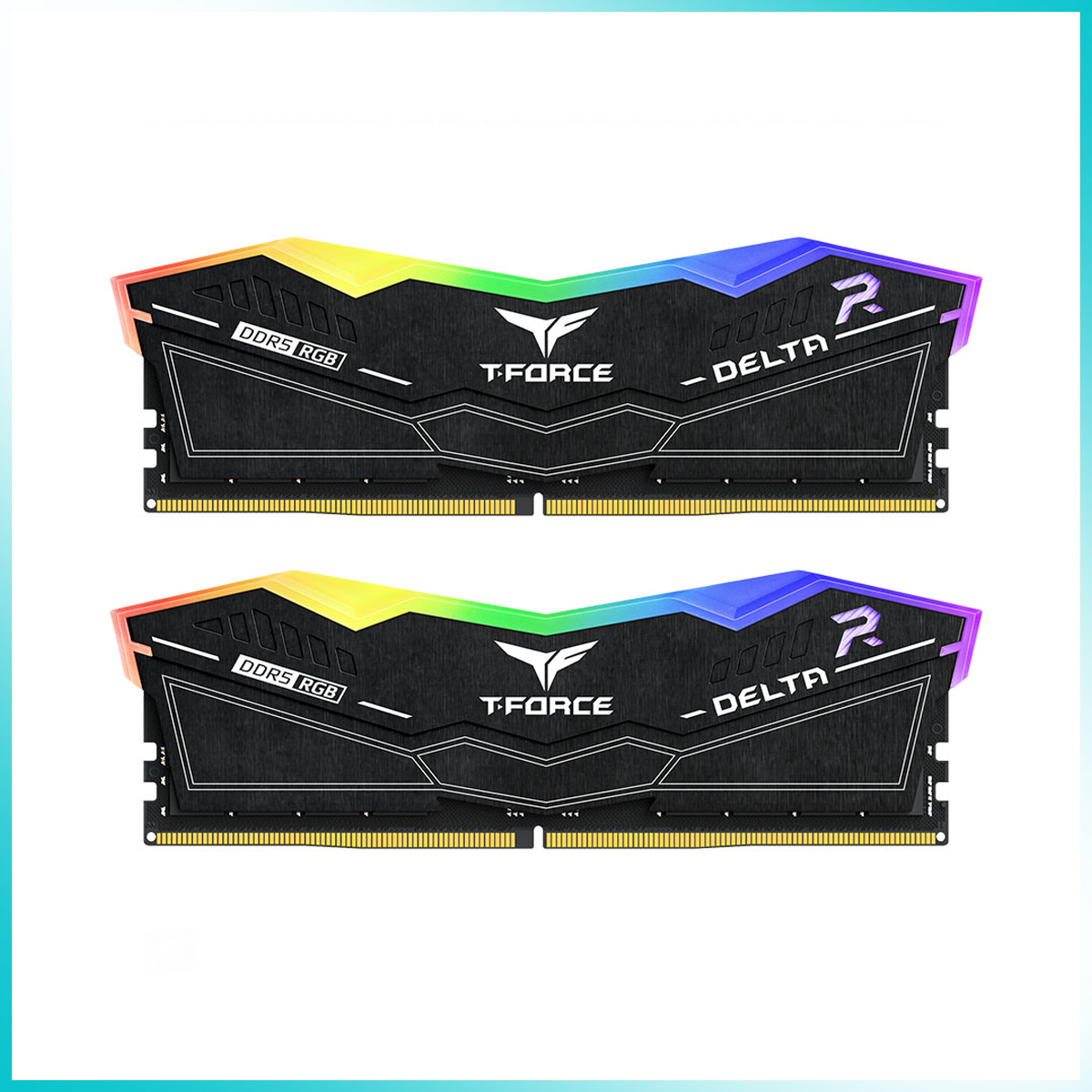 TEAMGROUP T-FORCE DELTA RGB Black 32GB (2x16GB) DDR5 6000MT/s Desktop Gaming Memory