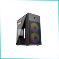 INPLAY LITE X220-BO Black PC Case with 2PCS RGB Fans