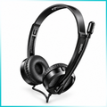 Rapoo H100 Plus Wired Stereo Headset with Microphone - Black