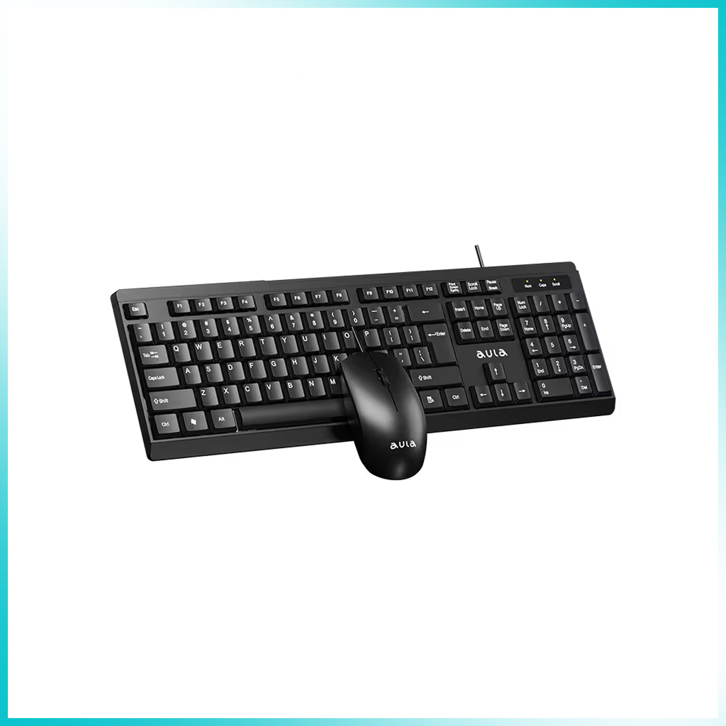AULA AC101 USB Wired Keyboard and Mouse Combo