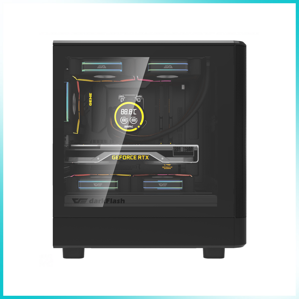 DARKFLASH DB330M Mesh Black Micro-ATX PC Case
