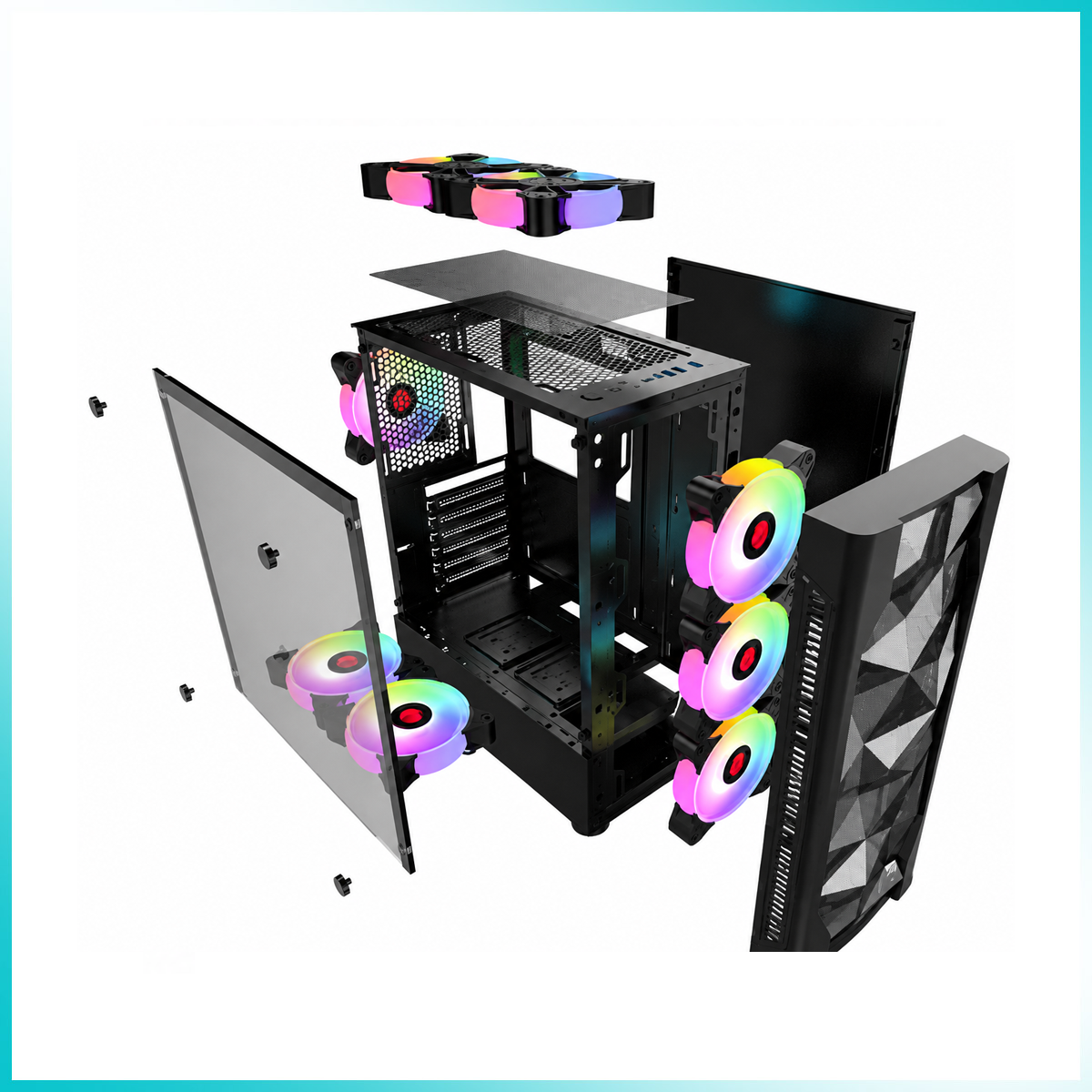 INPLAY METEOR 03 Black Mid-Tower PC Case