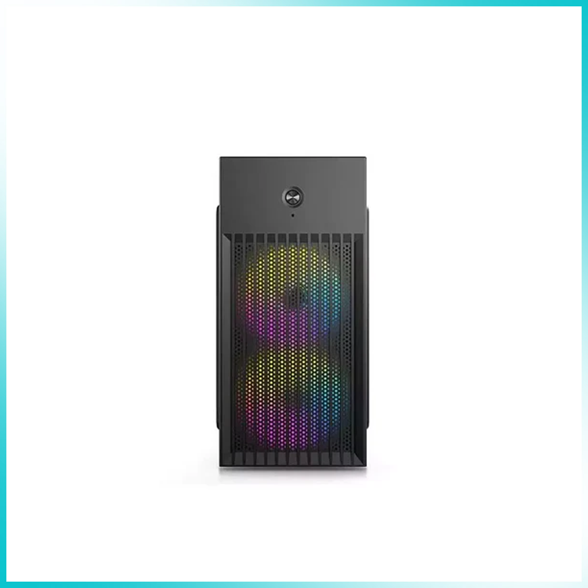 INPLAY LITE X220-BO Black PC Case with 2PCS RGB Fans