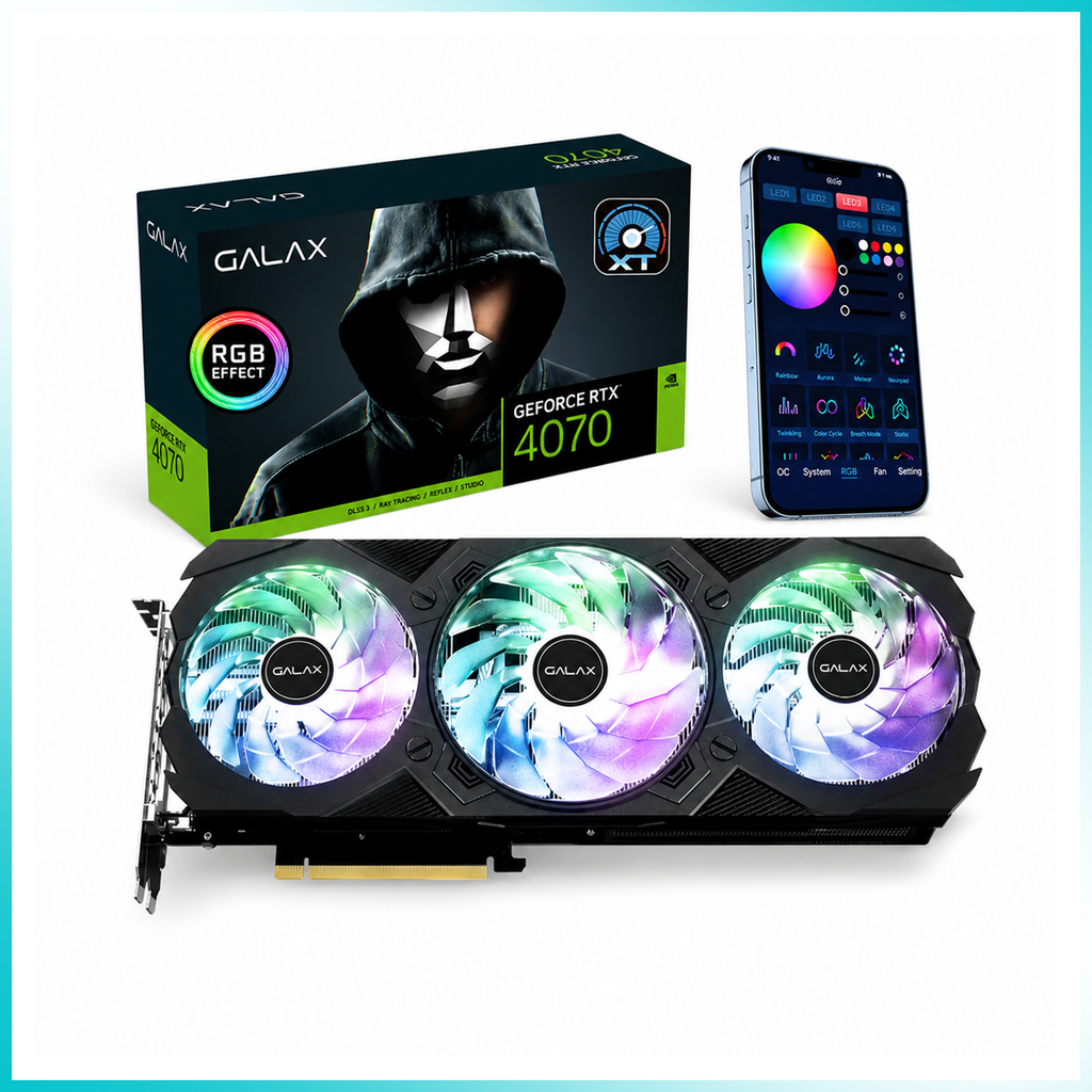 GALAX GeForce RTX 4070 EX Gamer 12GB GDDR6X Graphics Card
