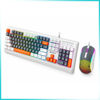 INPLAY STX380 White Grey Mix Keyboard & Mouse Bundle