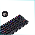 GOFREETECH MK600 87-Key RGB Mechanical Gaming Keyboard + M006 Wireless Optical Mouse Bundle