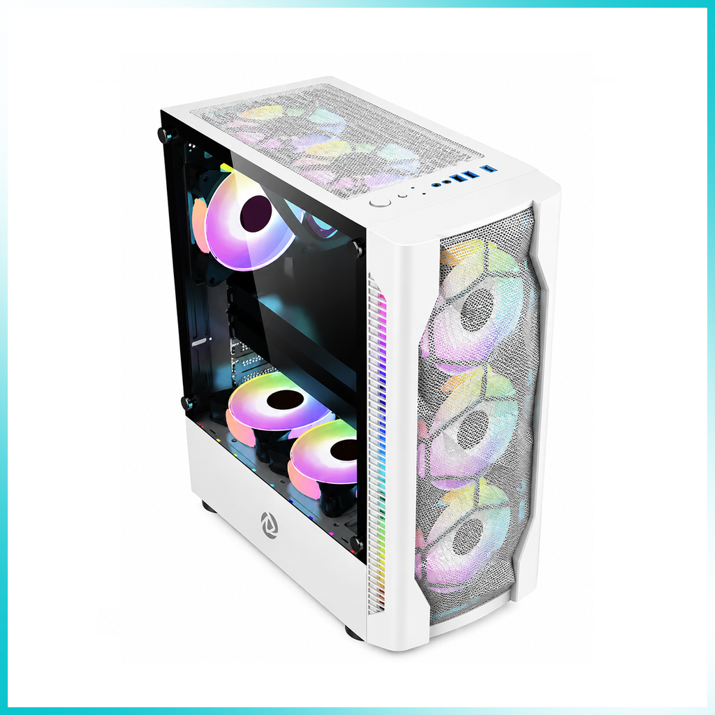 INPLAY METEOR 03 White Mid-Tower PC Case