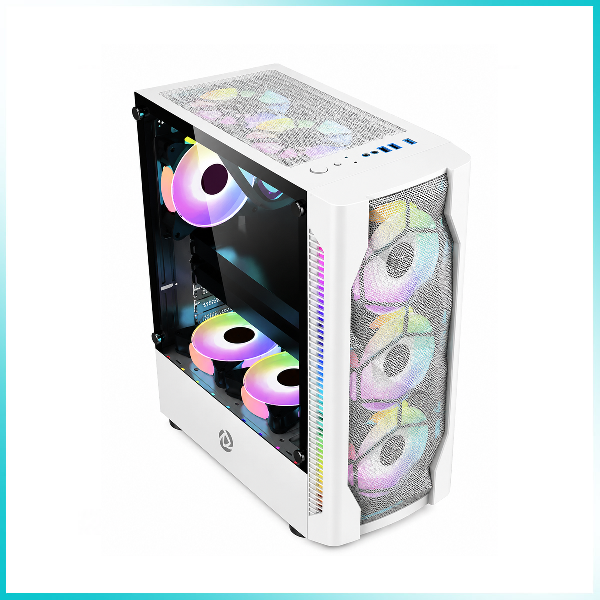 INPLAY METEOR 03 White Mid-Tower PC Case