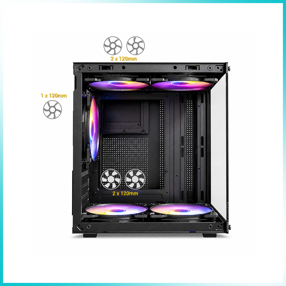ANTEC VCX10M RGB Mini Tower Gaming PC Case