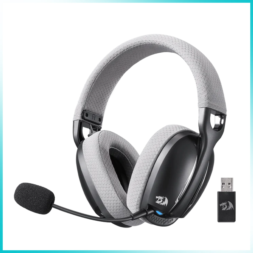 Redragon H878BG Skuld Pro Tri-Mode Black + Gray Wireless Gaming Headset