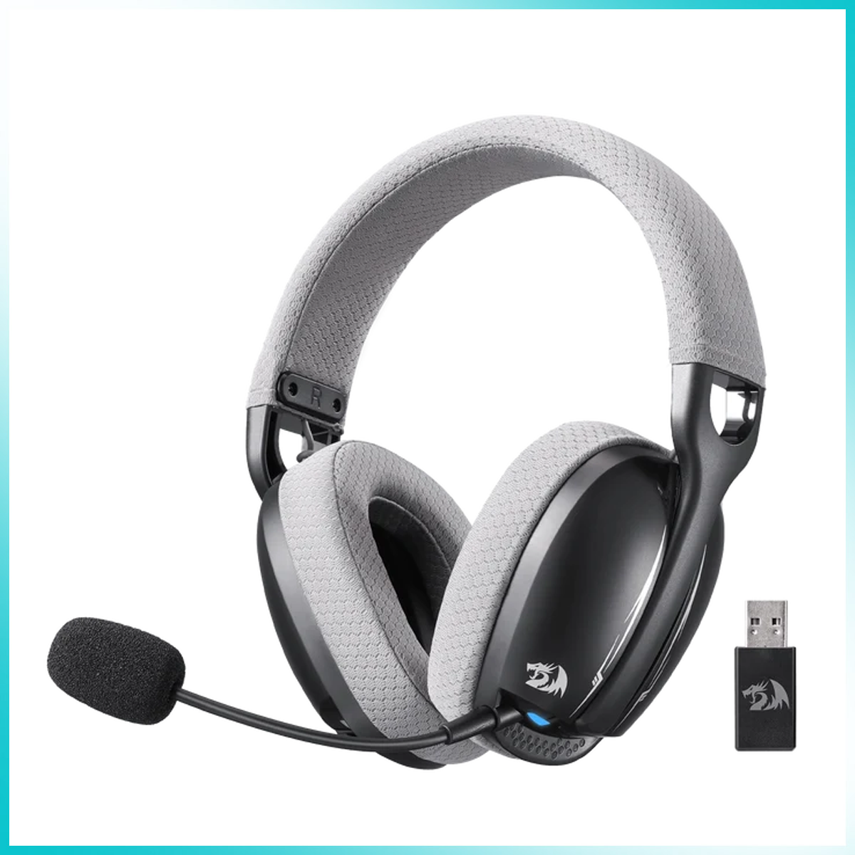 Redragon H878BG Skuld Pro Tri-Mode Black + Gray Wireless Gaming Headset