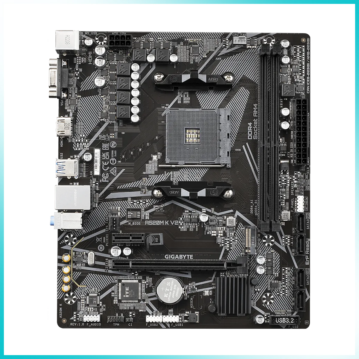 GIGABYTE A520M K V2 Motherboard