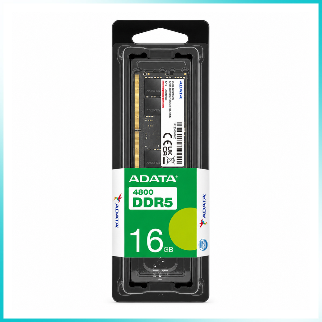 ADATA 16GB DDR5 4800MT/s SODIMM Laptop Memory