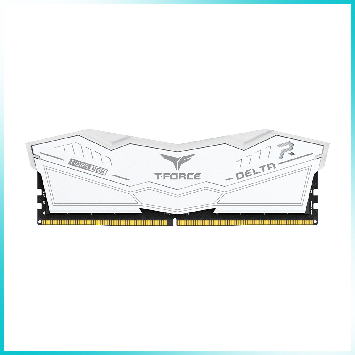 TEAMGROUP T-FORCE DELTA RGB White 16GB DDR5 6000MT/s Desktop Gaming Memory
