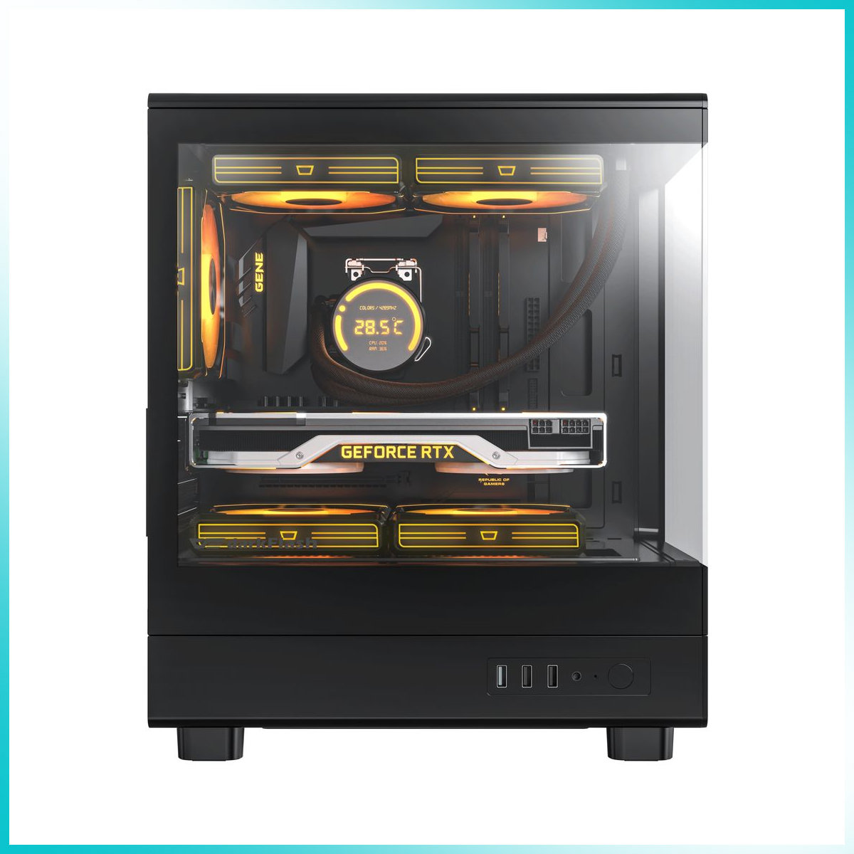 DARKFLASH DB330M Black Micro-ATX PC Case