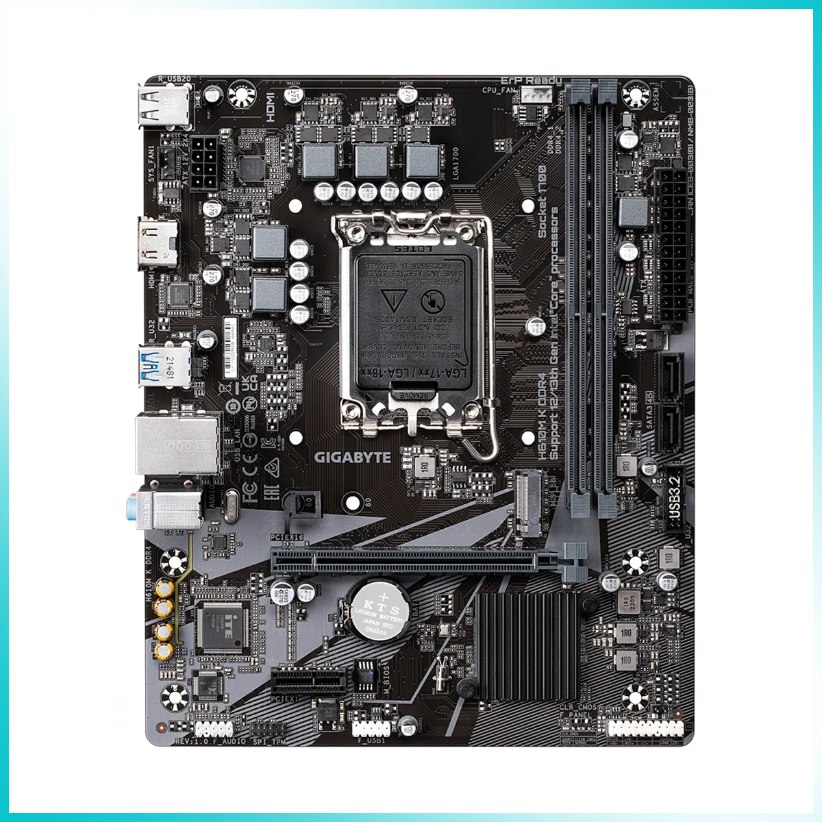 GIGABYTE H610M K DDR4 Motherboard
