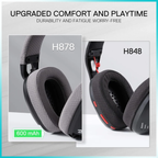 Redragon H878BG Skuld Pro Tri-Mode Black + Gray Wireless Gaming Headset