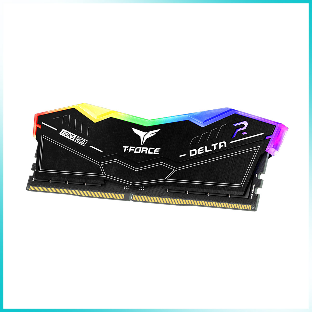 TEAMGROUP T-FORCE DELTA RGB Black 32GB (2x16GB) DDR5 6000MT/s Desktop Gaming Memory