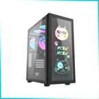 DARKFLASH DK210 V2 Graffiti Black Tempered Glass PC Case