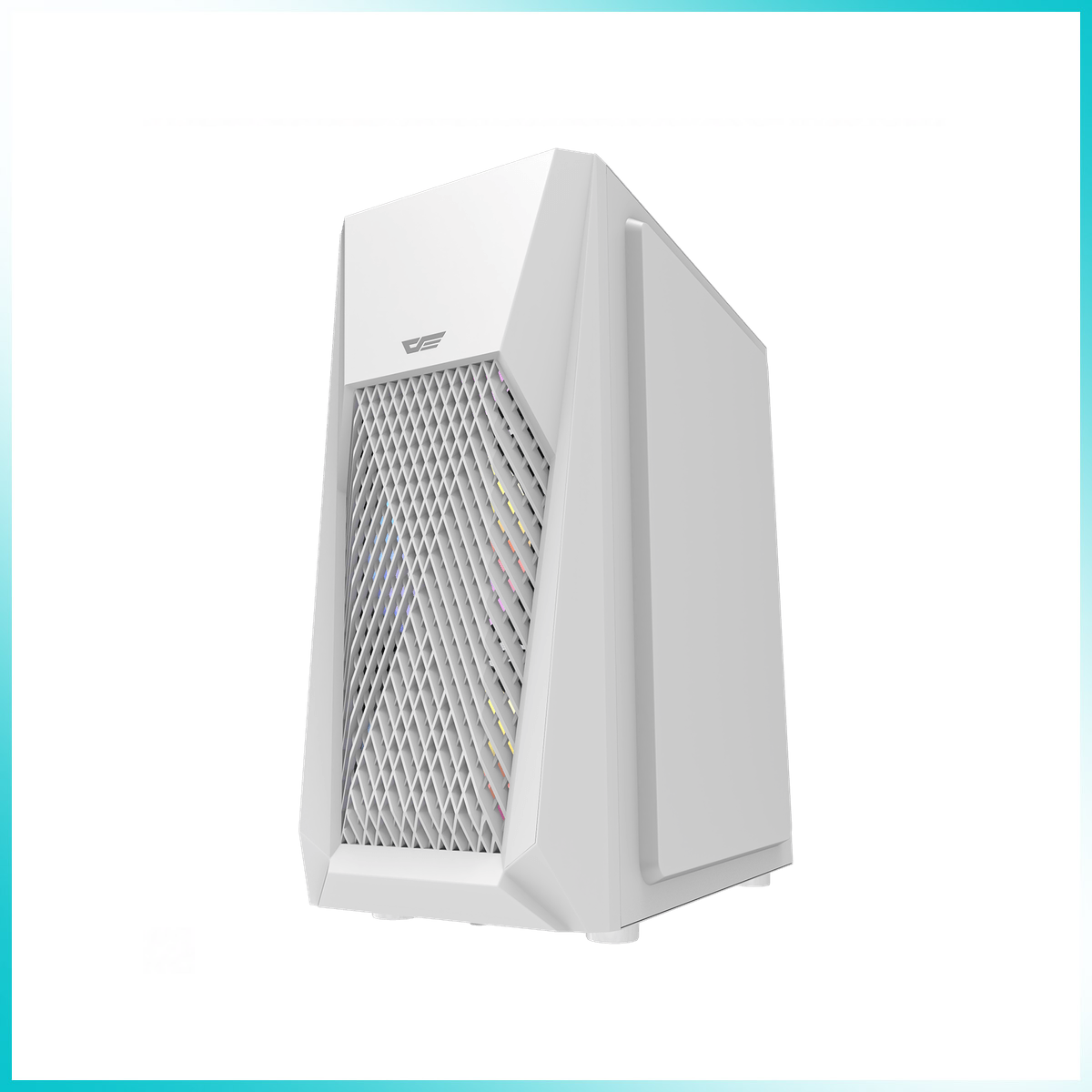DARKFLASH DK150 White PC Case with 3PCS 120mm RGB Fans