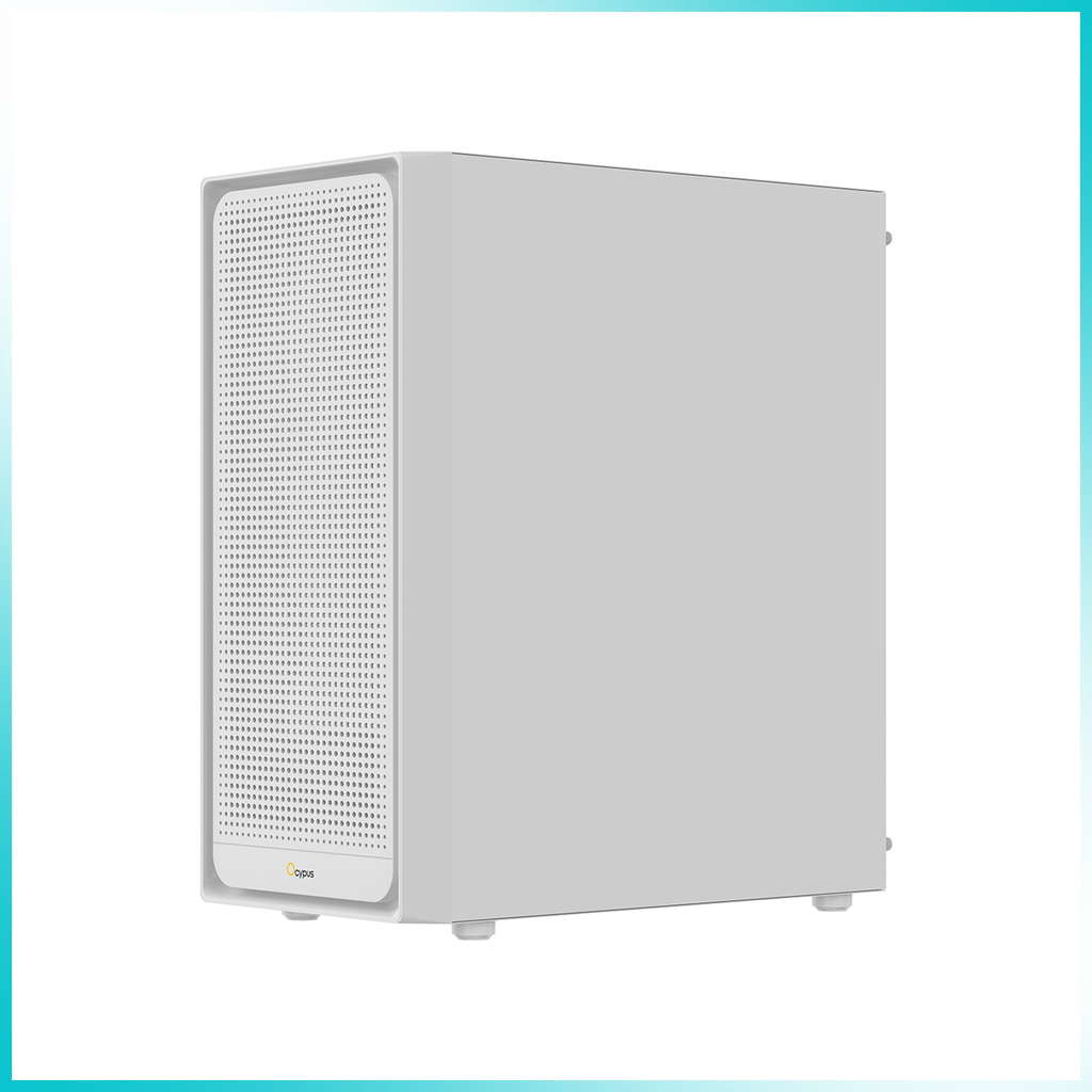 OCYPUS GAMMA C50 White High Airflow Front Panel Micro-ATX PC Case