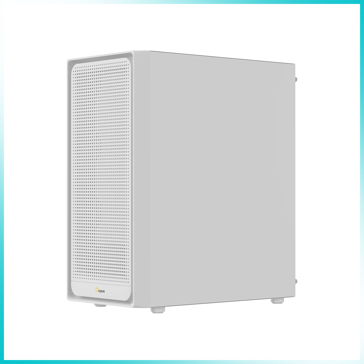 OCYPUS GAMMA C50 White High Airflow Front Panel Micro-ATX PC Case
