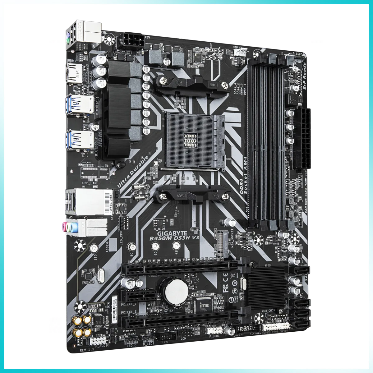 GIGABYTE B450M DS3H V3 Motherboard