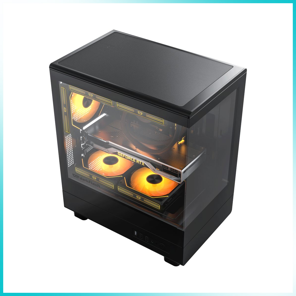 DARKFLASH DB330M Black Micro-ATX PC Case