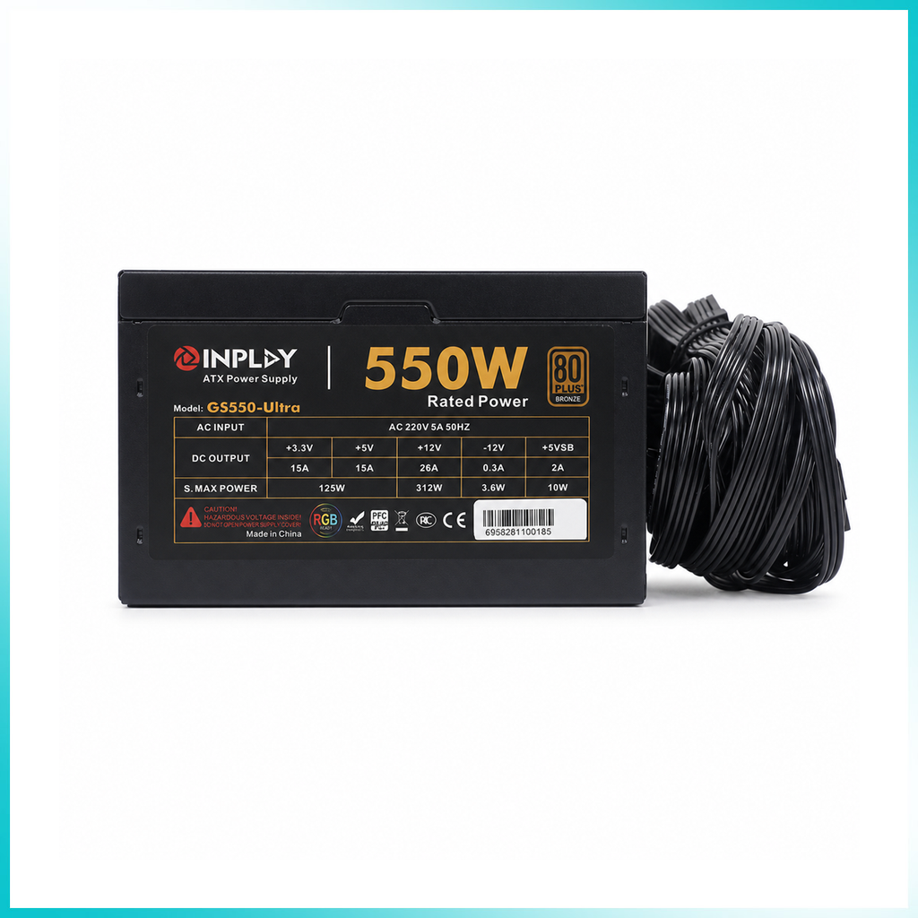 INPLAY GS550 550W RGB 80 PLUS Bronze Power Supply
