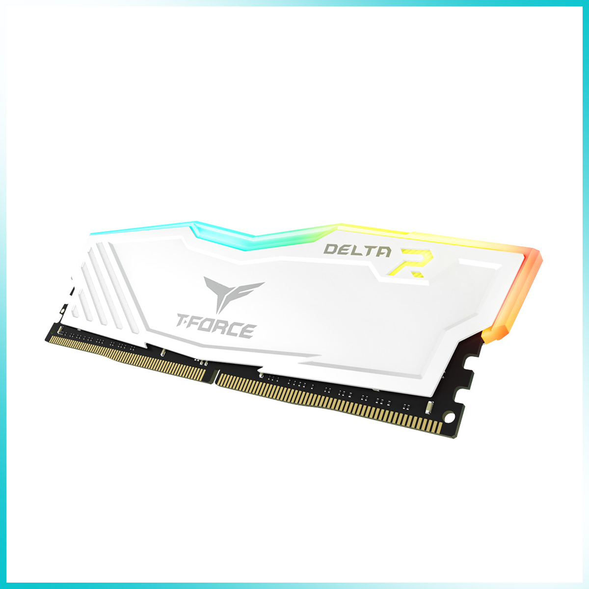 TEAMGROUP T-FORCE DELTA RGB White 8GB DDR4 3200MT/s DIMM Desktop Memory