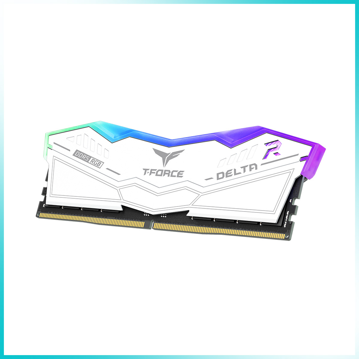 TEAMGROUP T-FORCE DELTA RGB White 32GB (2x16GB) DDR5 6000MT/s Desktop Gaming Memory