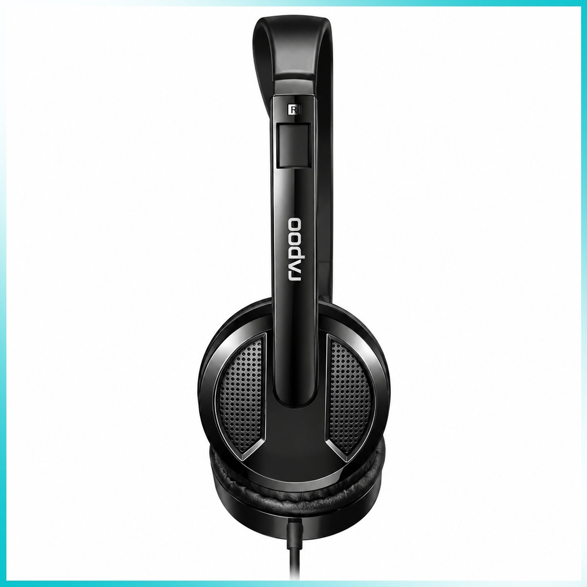 Rapoo H100 Plus Wired Stereo Headset with Microphone - Black