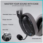 Redragon H878BG Skuld Pro Tri-Mode Black + Gray Wireless Gaming Headset