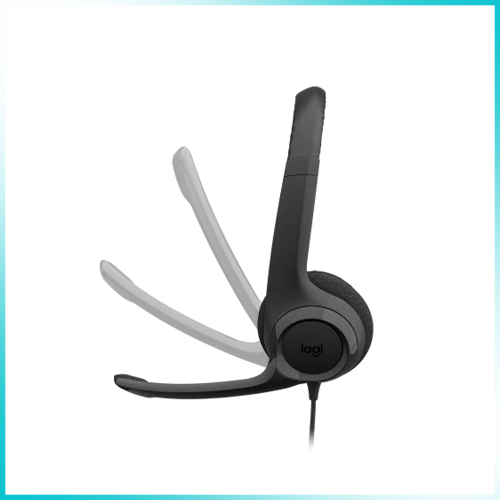 Logitech H390 USB Headset with Noise-Canceling Mic - Black