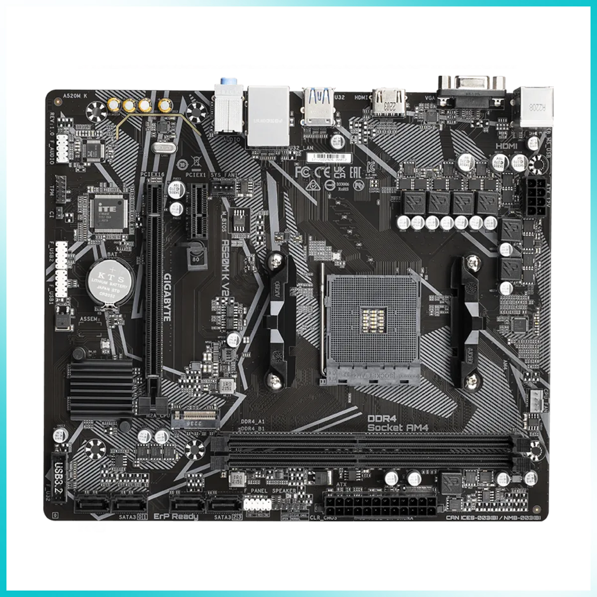 GIGABYTE A520M K V2 Motherboard