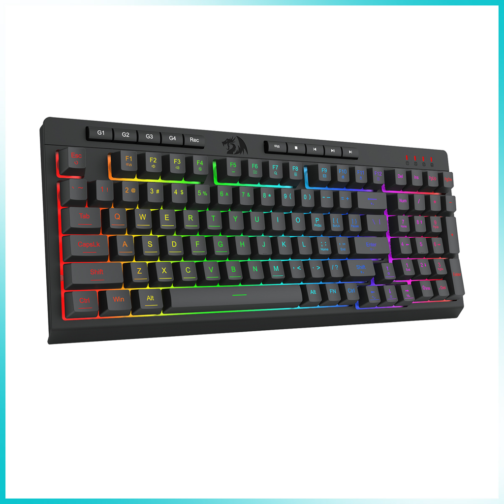 Redragon S148 4-in-1 Gamer Bundle – Wired Backlit Keyboard, Mouse, Headset & Mouse Pad