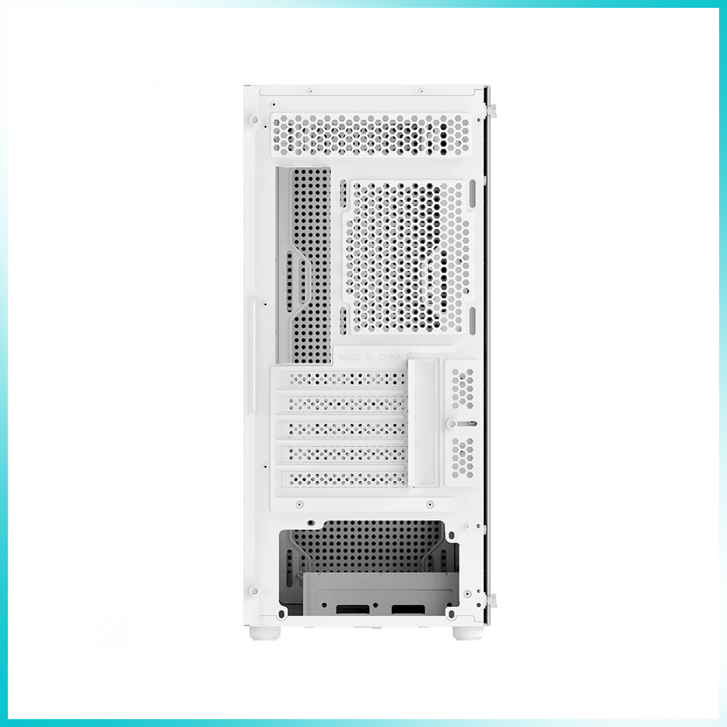 OCYPUS GAMMA C50 White High Airflow Front Panel Micro-ATX PC Case