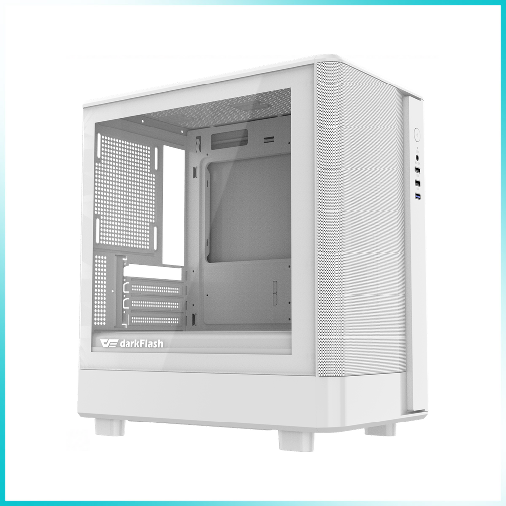DARKFLASH DB330M Mesh White Micro-ATX PC Case