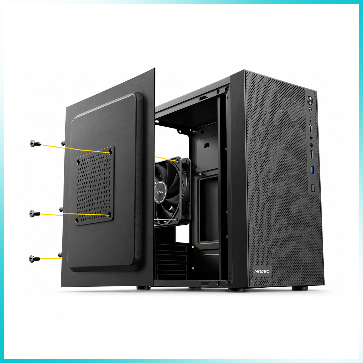 ANTEC VX10M Black Micro-ATX Mini Tower PC Case